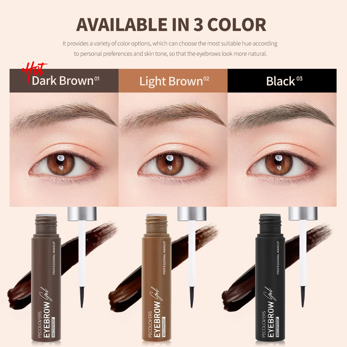 Natural eyebrow color