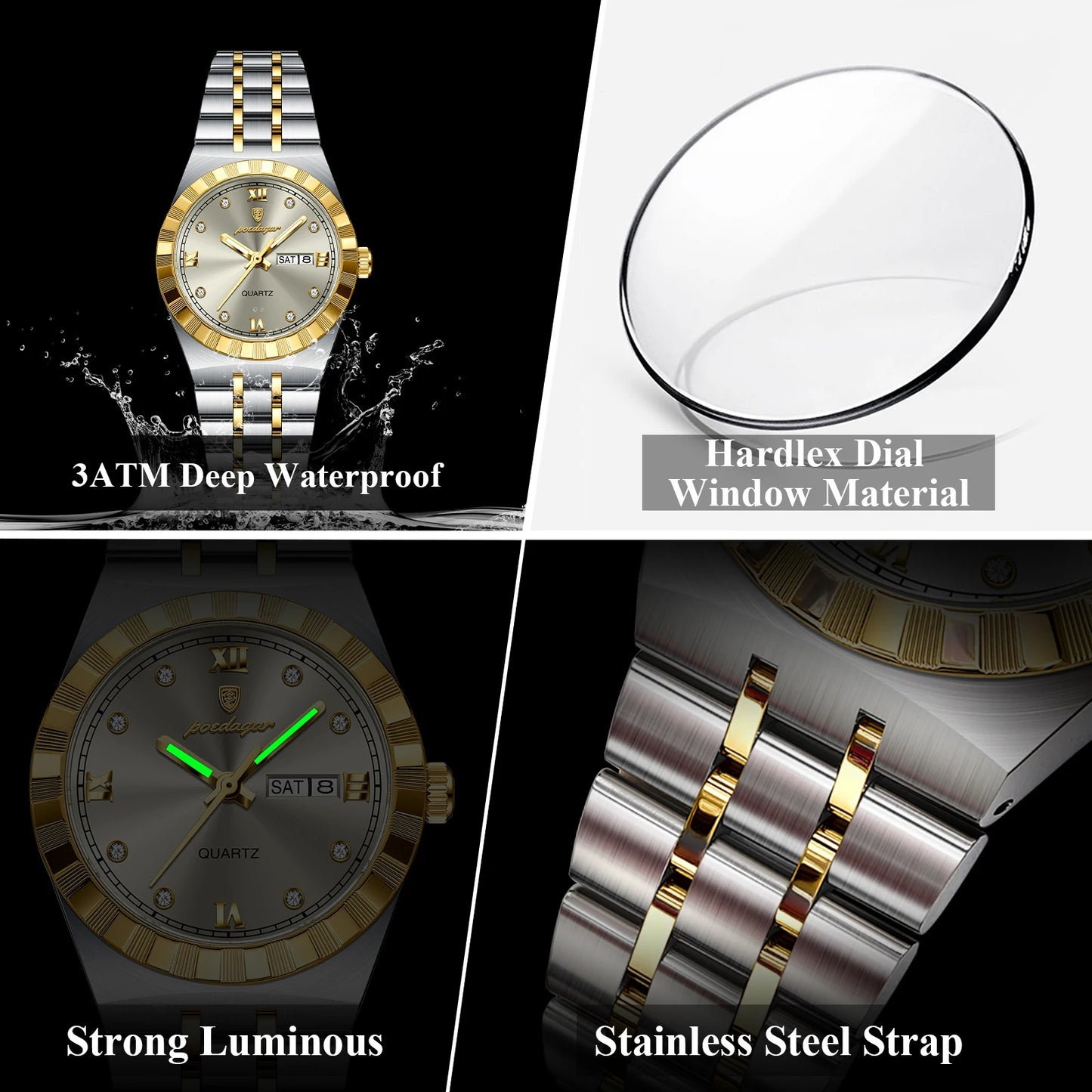 Original Ladies Watch Luminous Waterproof