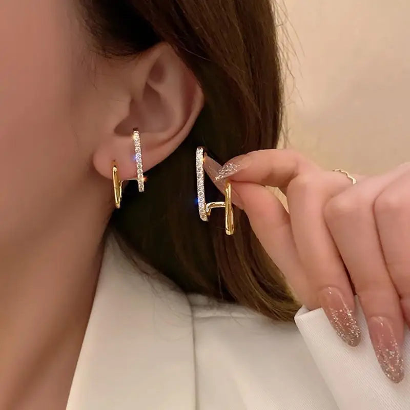 Silver Needle Earrings