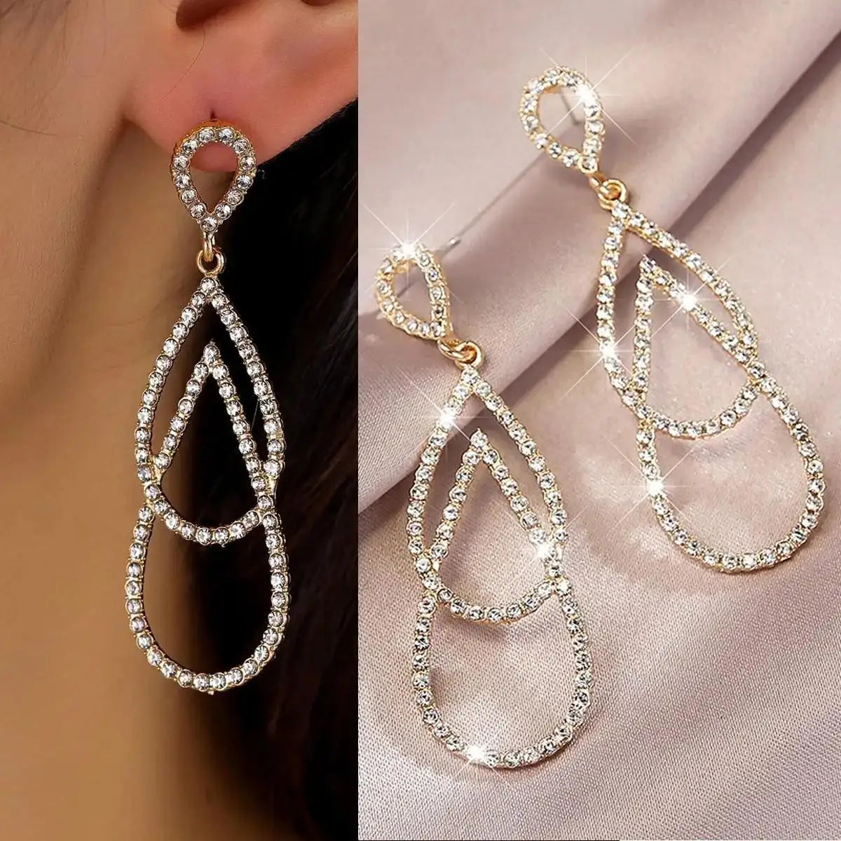 Silver Needle Earrings