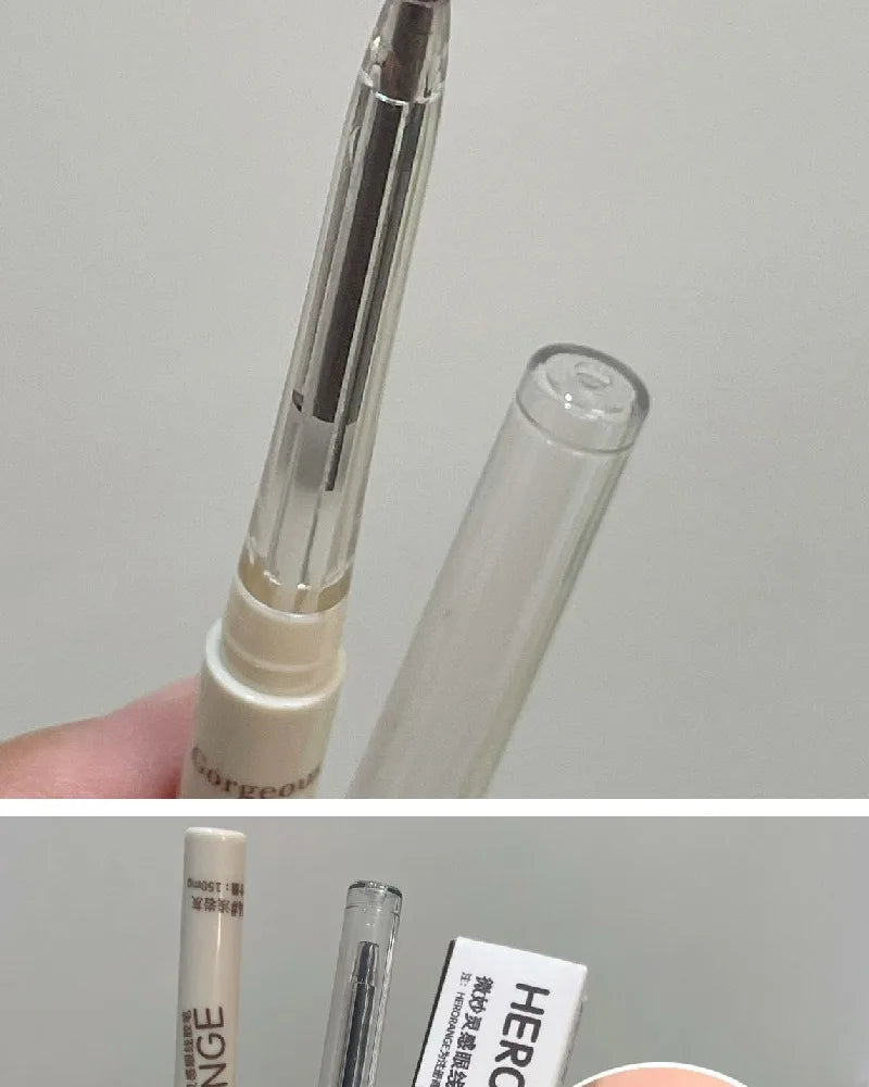 Chocolate Brown Eyeliner Gel Pen 5 Colors Long-lasting Waterproof Gel Eyeliner Latte Coffee Matte Silkworm Eyeliner Pen Makeup