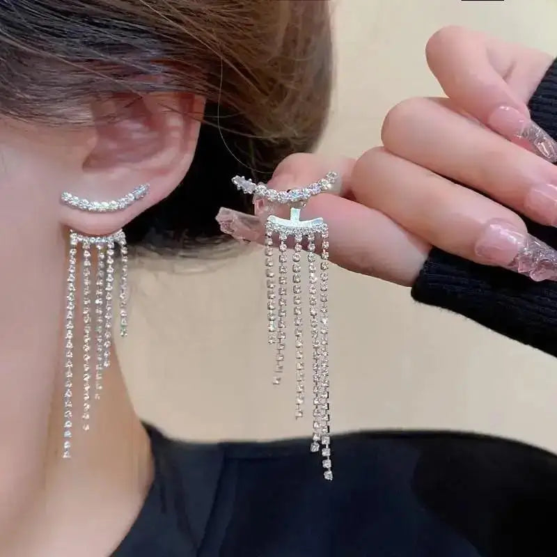 Silver Needle Earrings