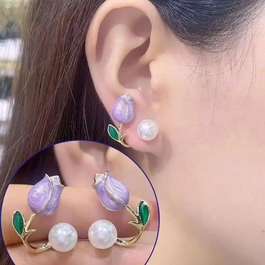 Silver Needle Earrings