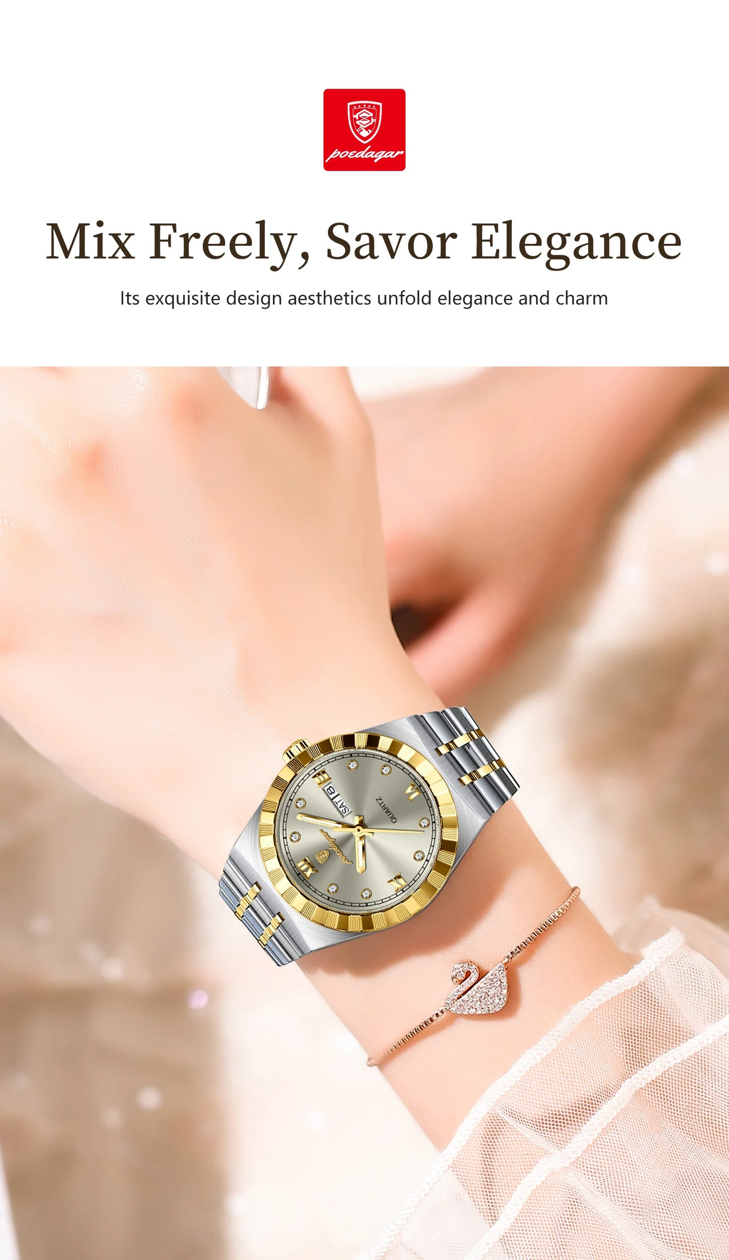Original Ladies Watch Luminous Waterproof