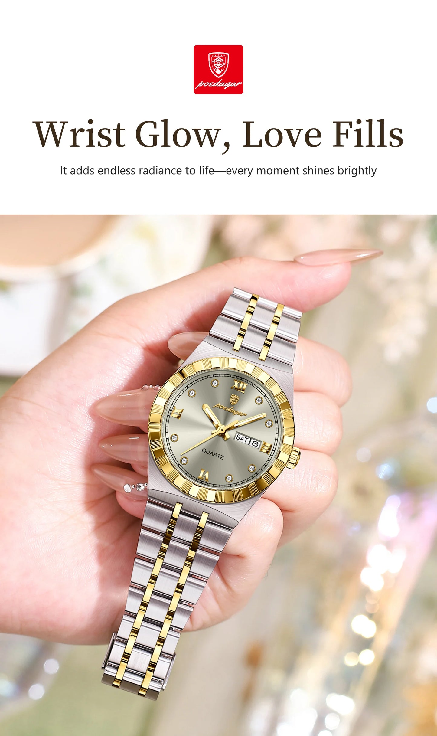 Original Ladies Watch Luminous Waterproof