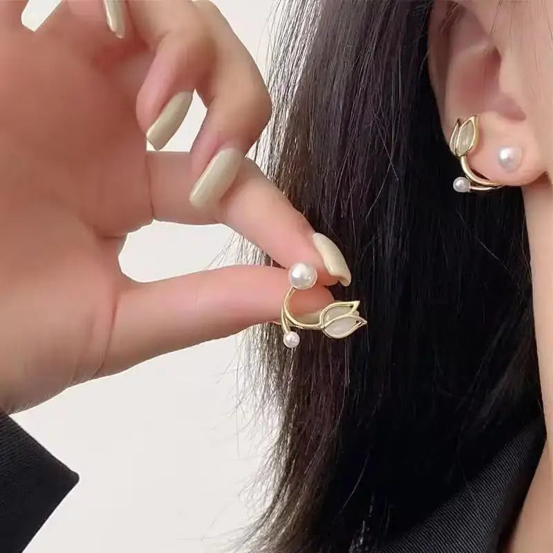 Silver Needle Earrings