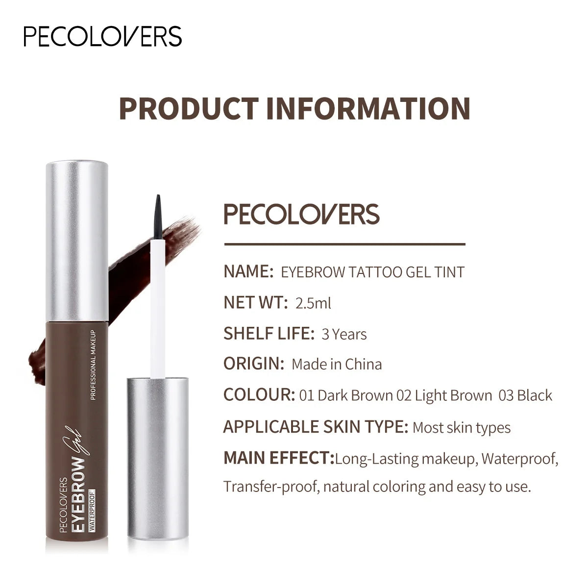 Natural eyebrow color