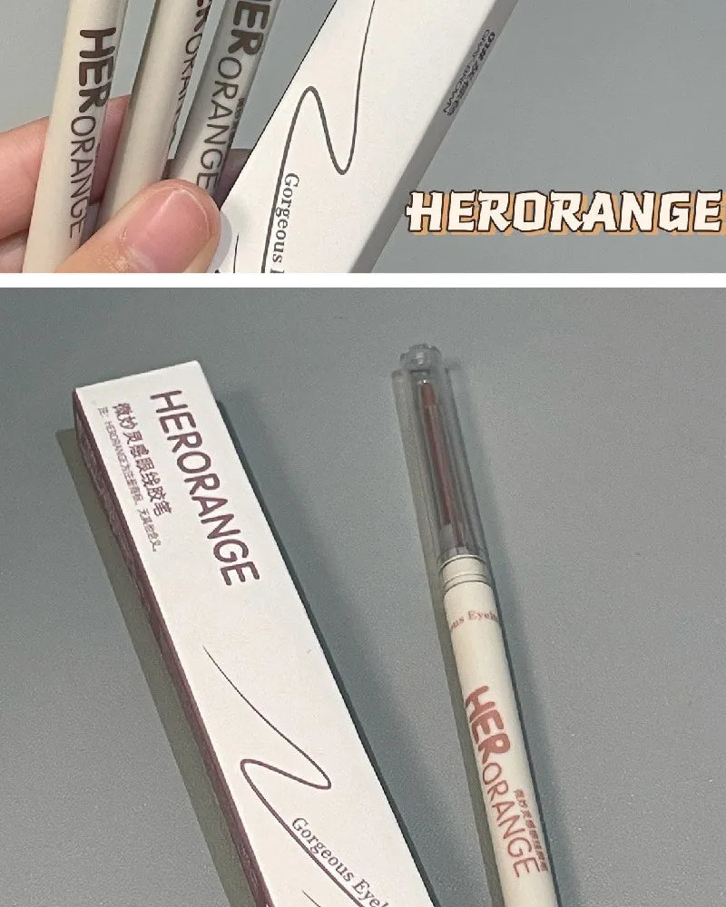 Chocolate Brown Eyeliner Gel Pen 5 Colors Long-lasting Waterproof Gel Eyeliner Latte Coffee Matte Silkworm Eyeliner Pen Makeup