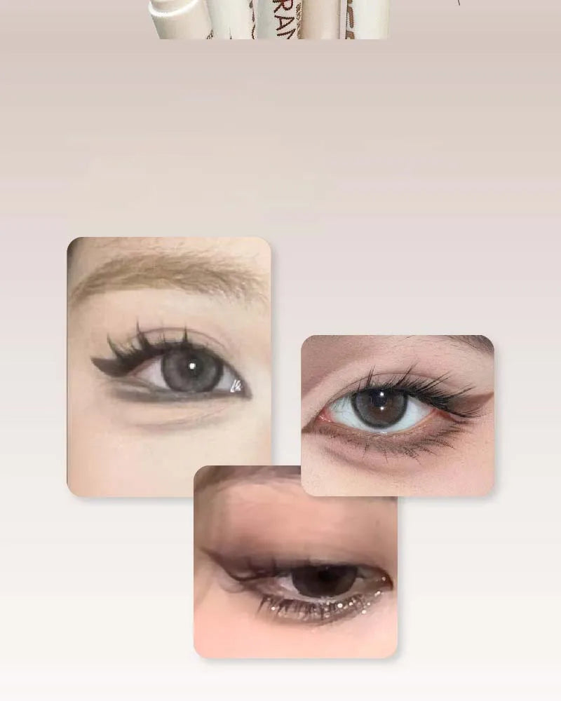 Chocolate Brown Eyeliner Gel Pen 5 Colors Long-lasting Waterproof Gel Eyeliner Latte Coffee Matte Silkworm Eyeliner Pen Makeup
