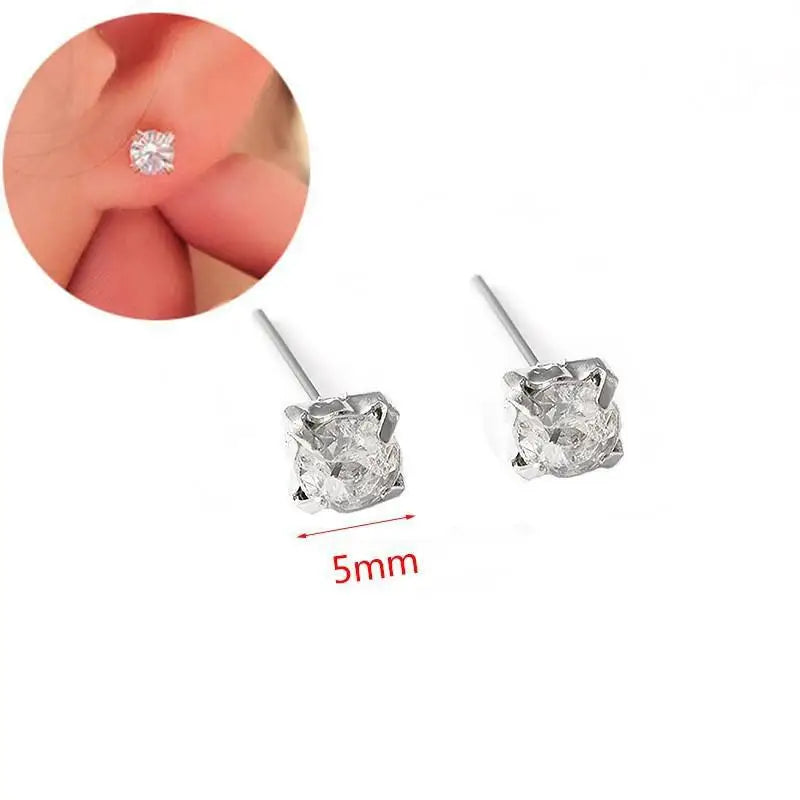 Silver Needle Earrings