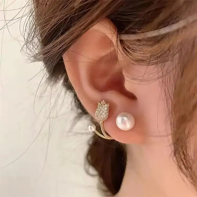 Silver Needle Earrings