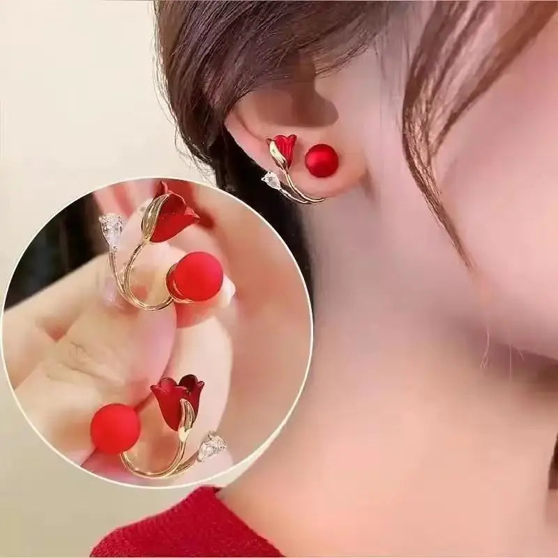 Silver Needle Earrings